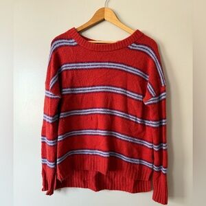 J. Crew Vibrant Red Knit Sweater